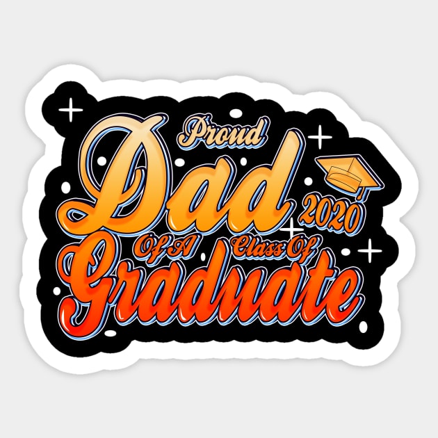 Proud Dad of a Class of 2020 Graduate Sticker by Fashion Style